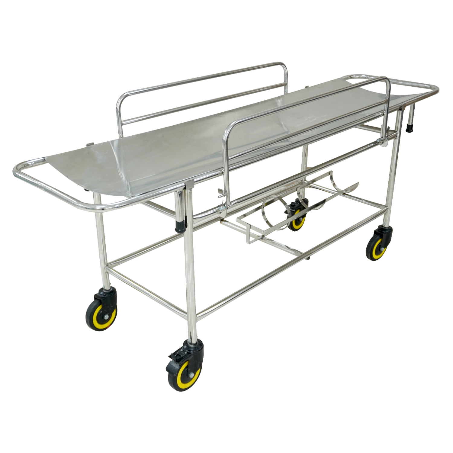 KW 441 (SS) – STRETCHER TROLLEY WITH RAILINGS & CYLINDER PROVISION ...