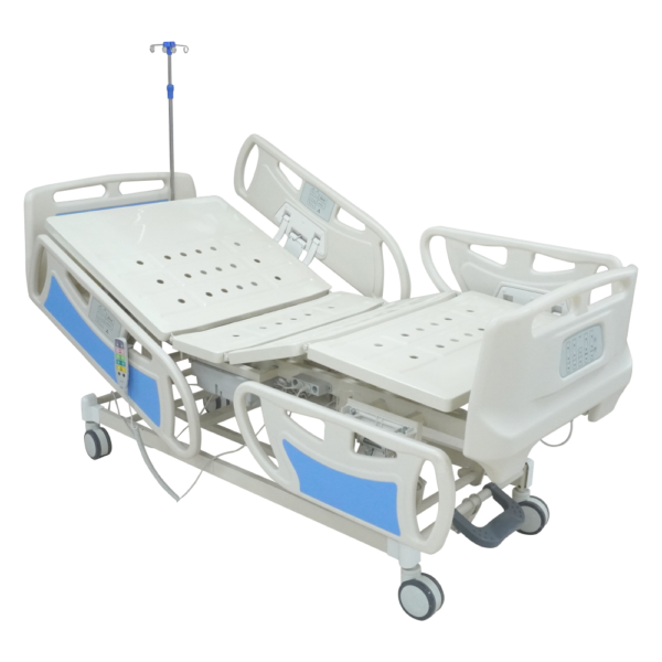 KW 338 – IMPORTED 5 FUNCTION ELECTRIC COT WITH ABS SIDE RAILS, BATTERY ...